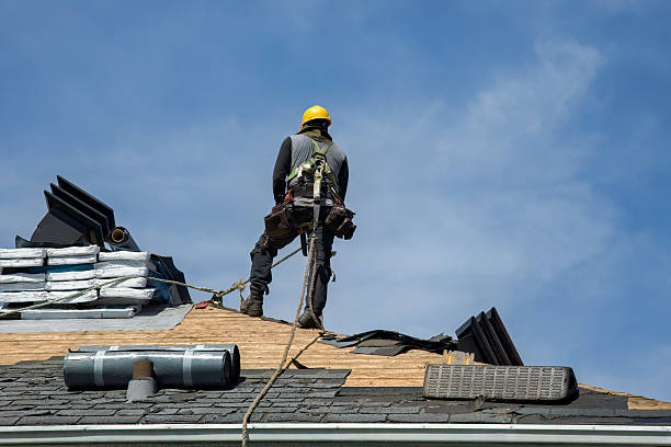 Professional Gutter Installation technician working in Cranbury, NJ